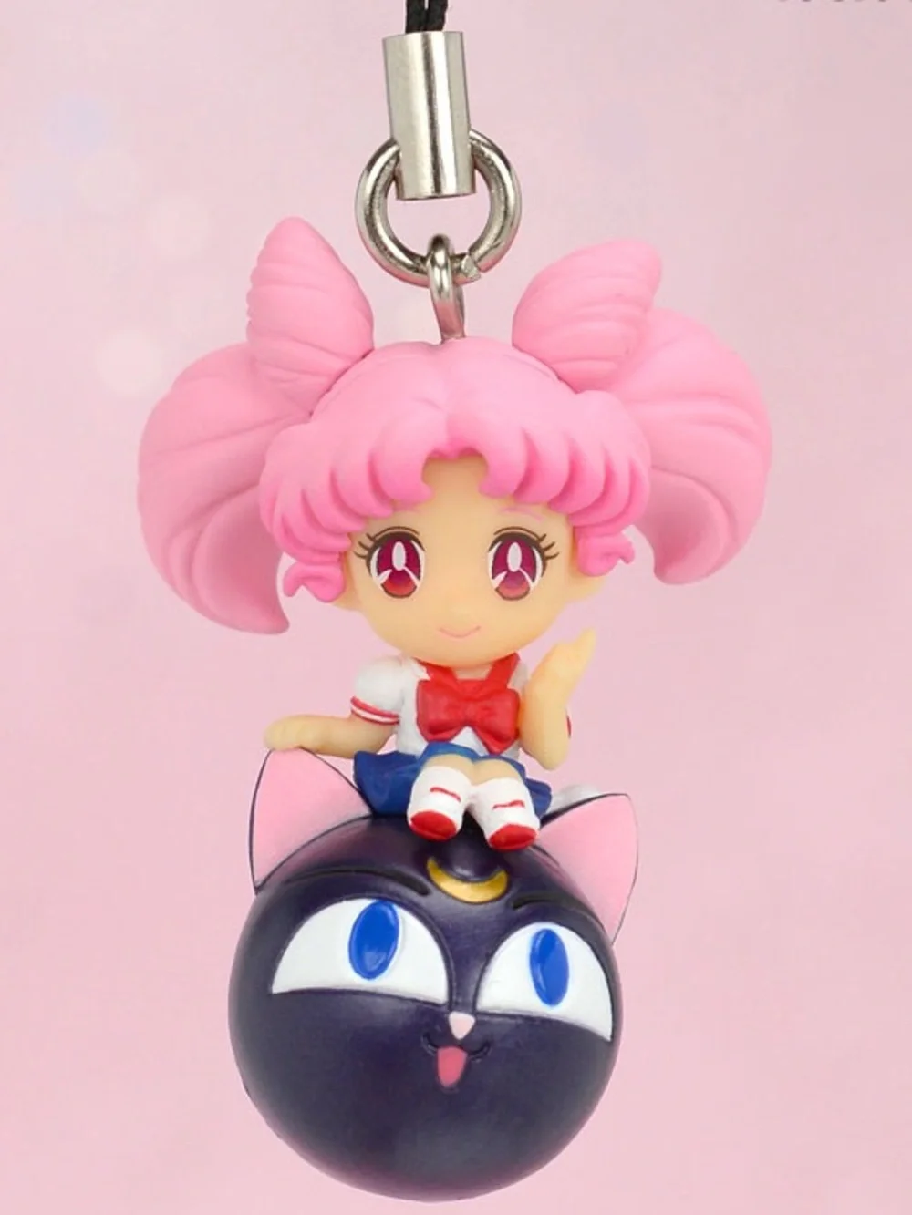 Bandai Twinkle Dolly Chibiusa & Luna Ball Figure Keychain